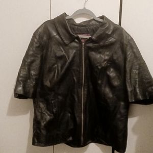 Leather Coat. 2X